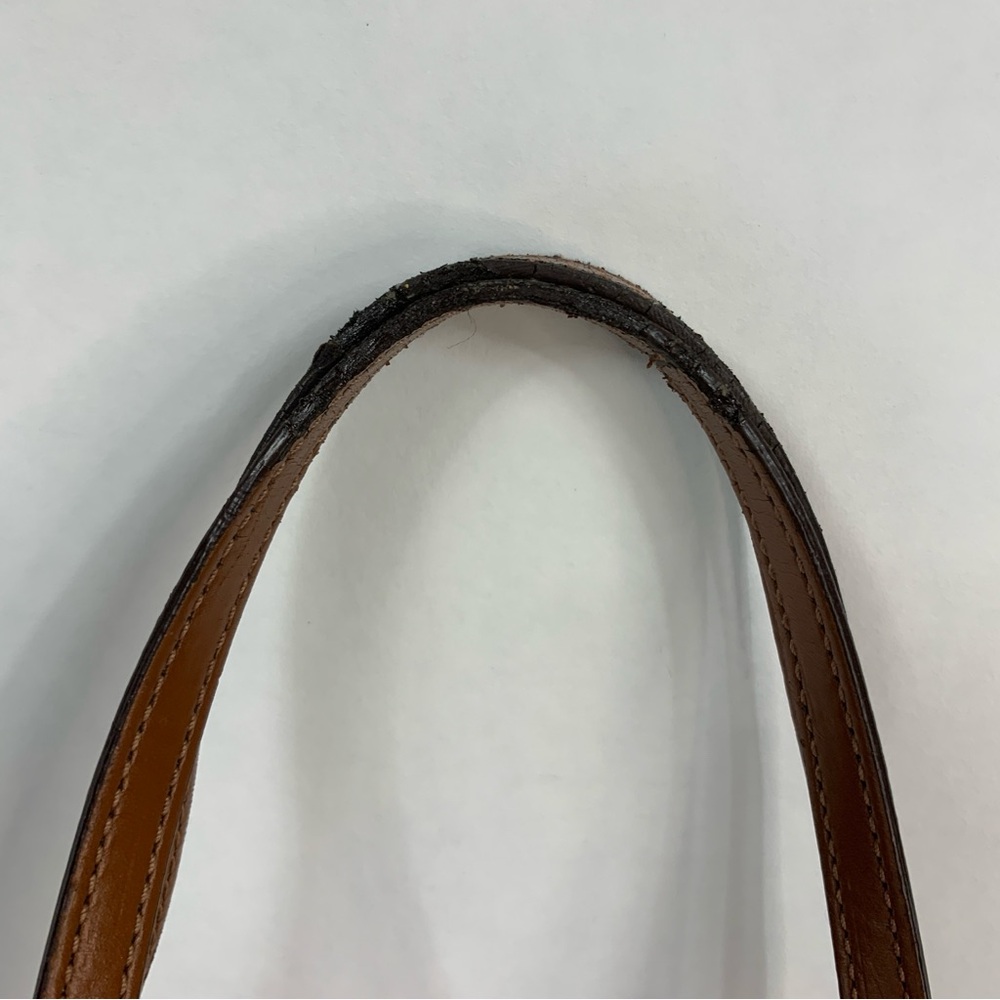 LAUREN RALPH LAUREN Horsebit Canvas Black and Brown Coated Canvas Tote Bag - Picture 4 of 16